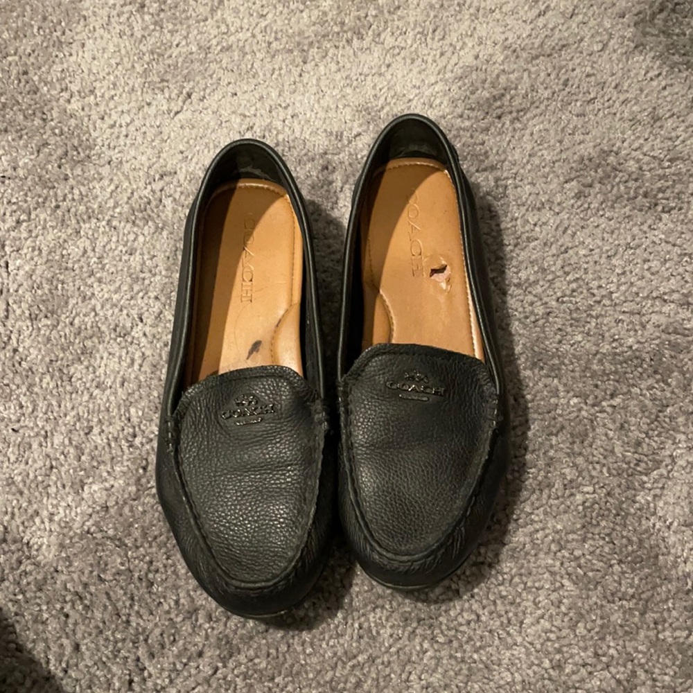 Black Coach Flats